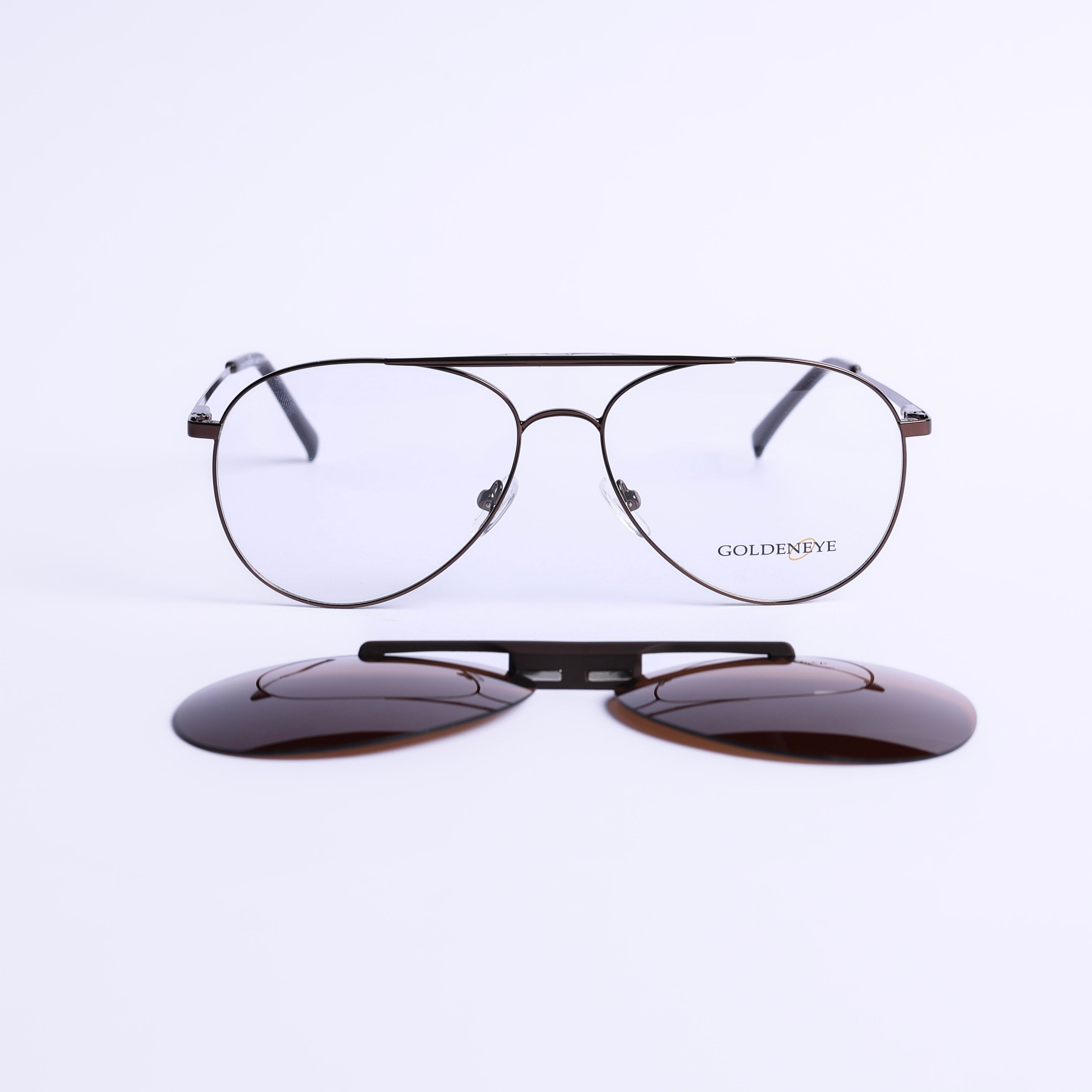 Aviator Brown Eyeglasses