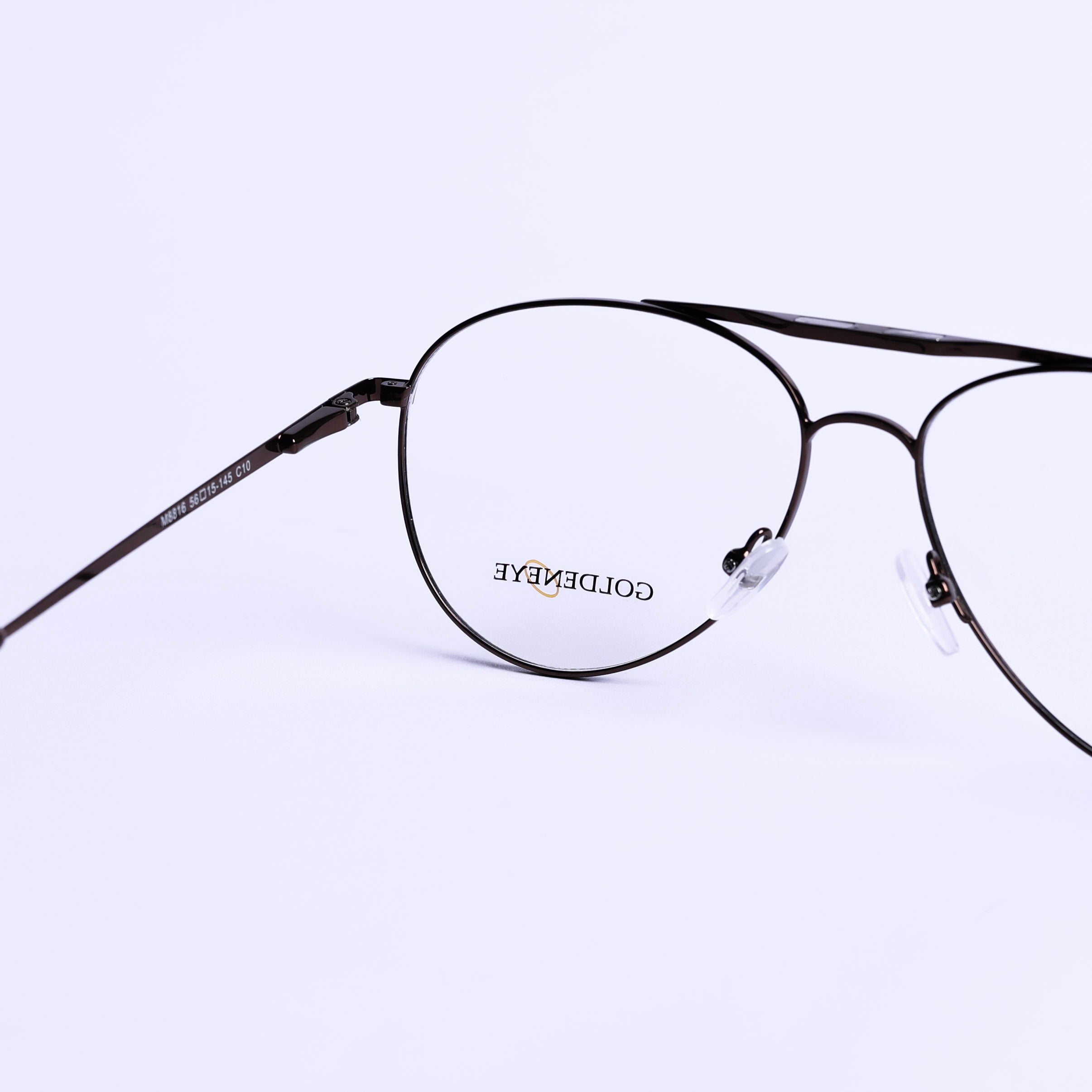 Aviator Brown Eyeglasses