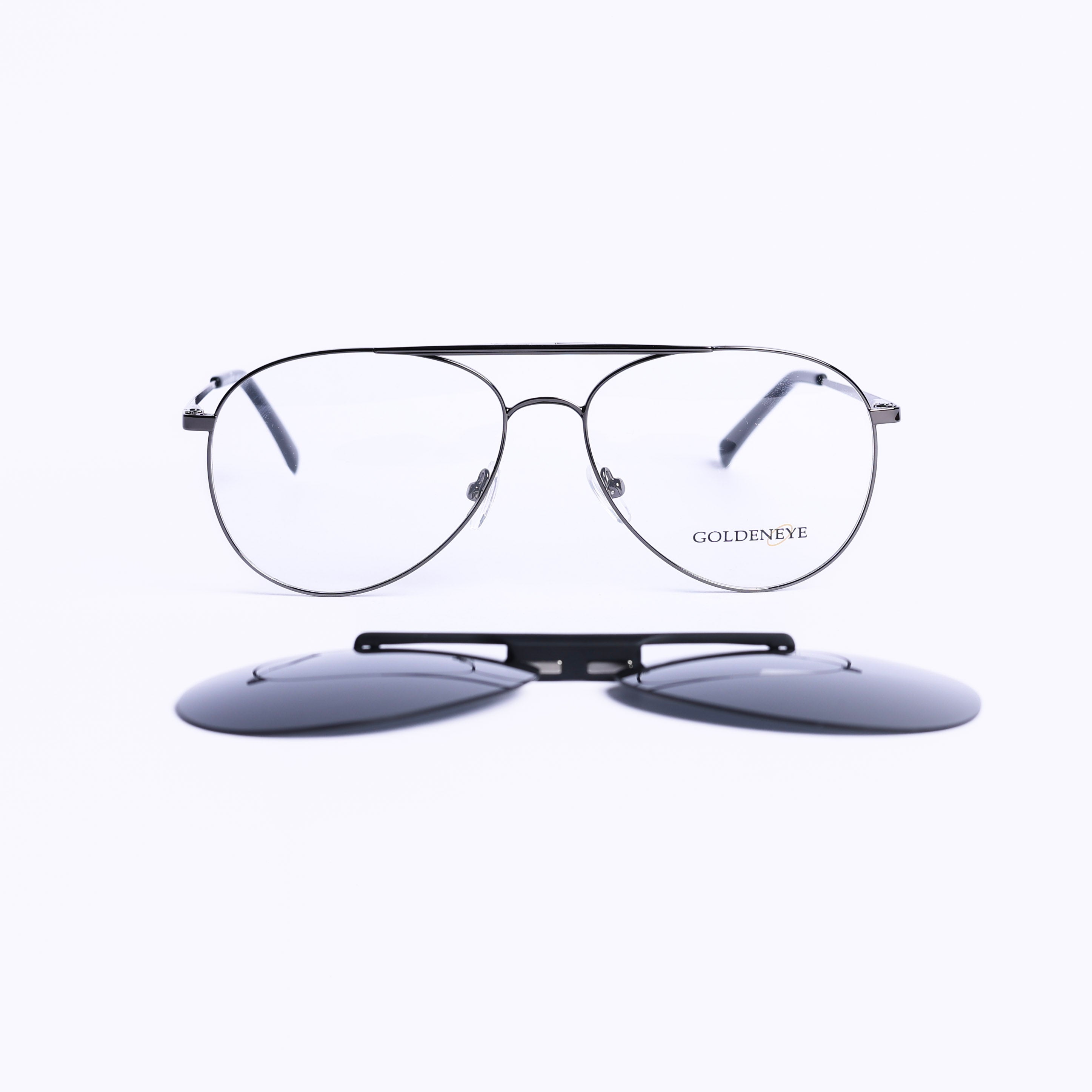 Aviator Gray Eyeglasses