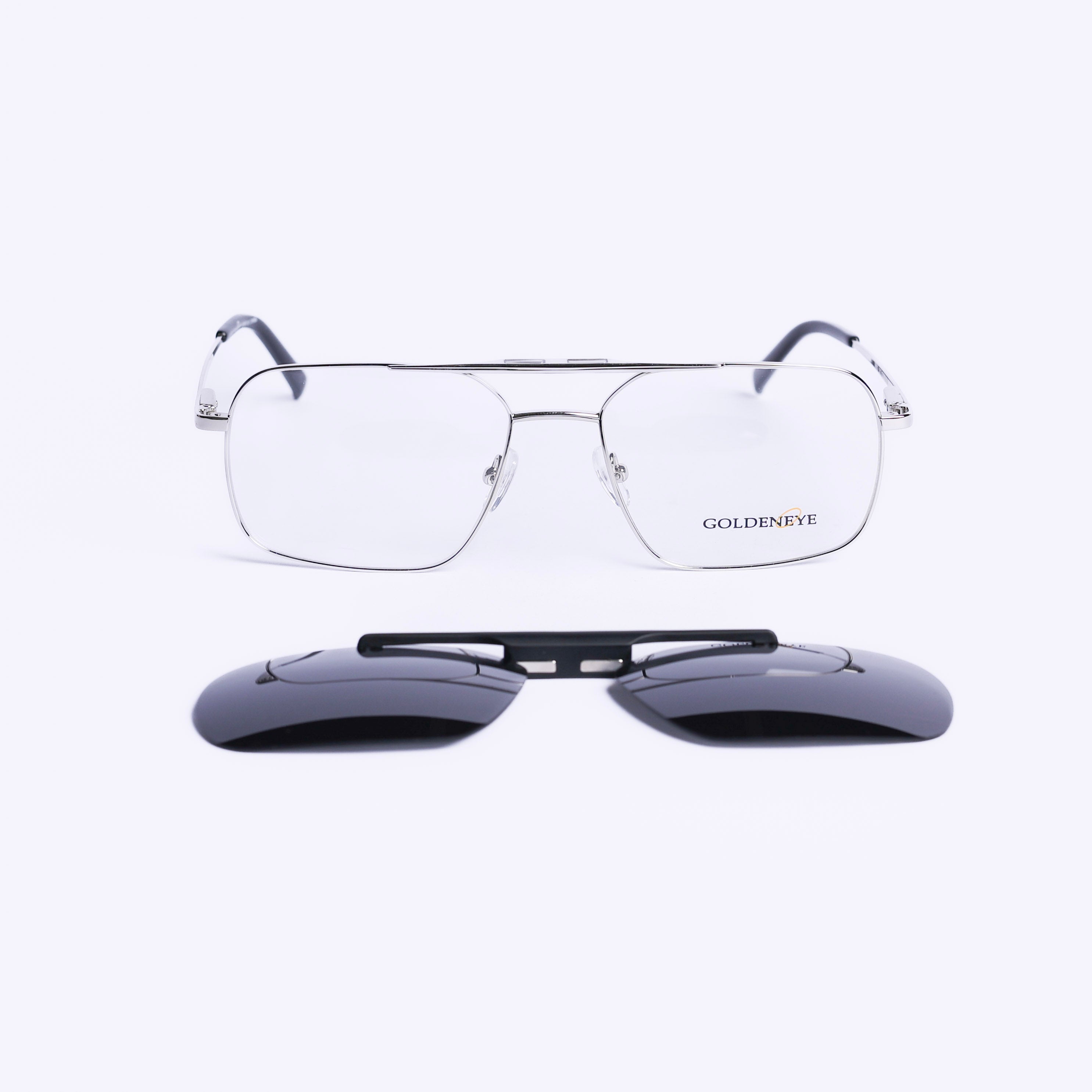 Square Silver Eyeglasses