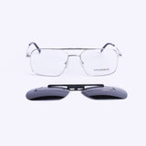 Square Silver Eyeglasses