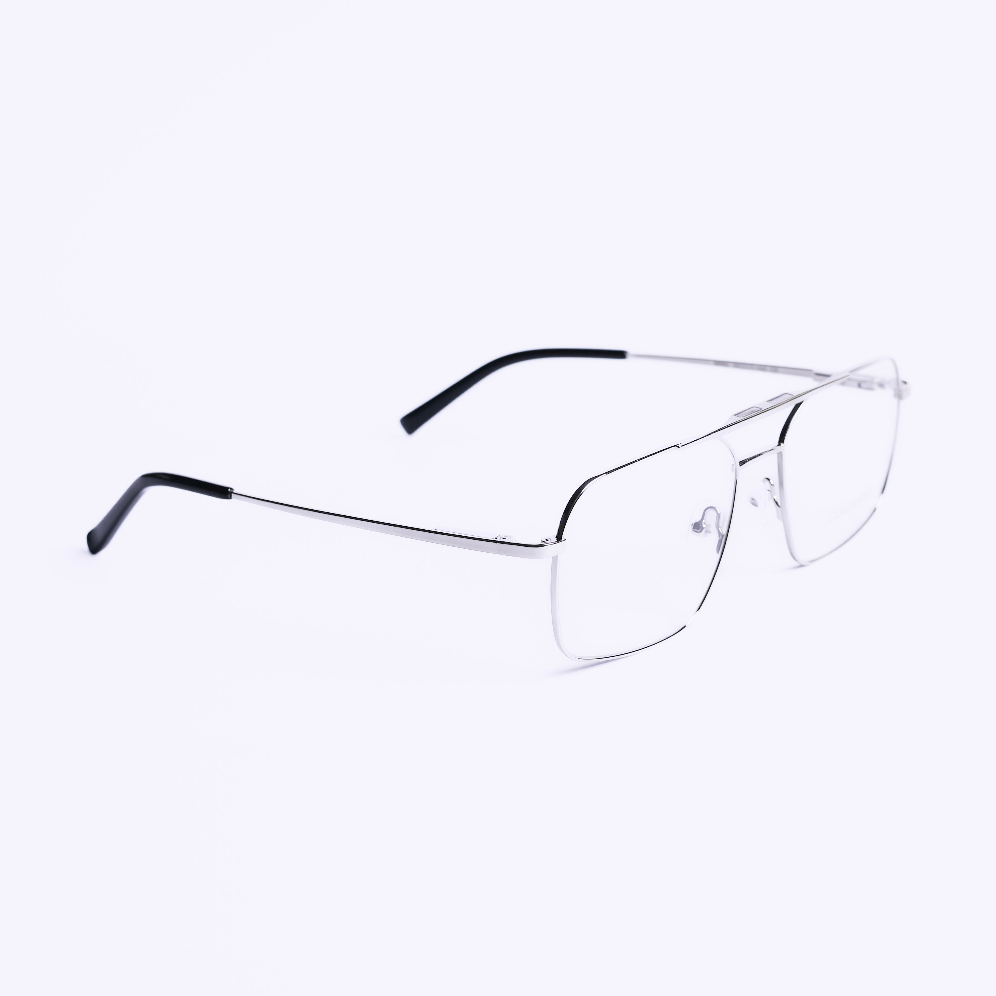 Square Silver Eyeglasses