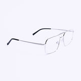 Square Silver Eyeglasses