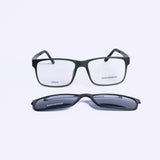 Square Green Eyeglasses