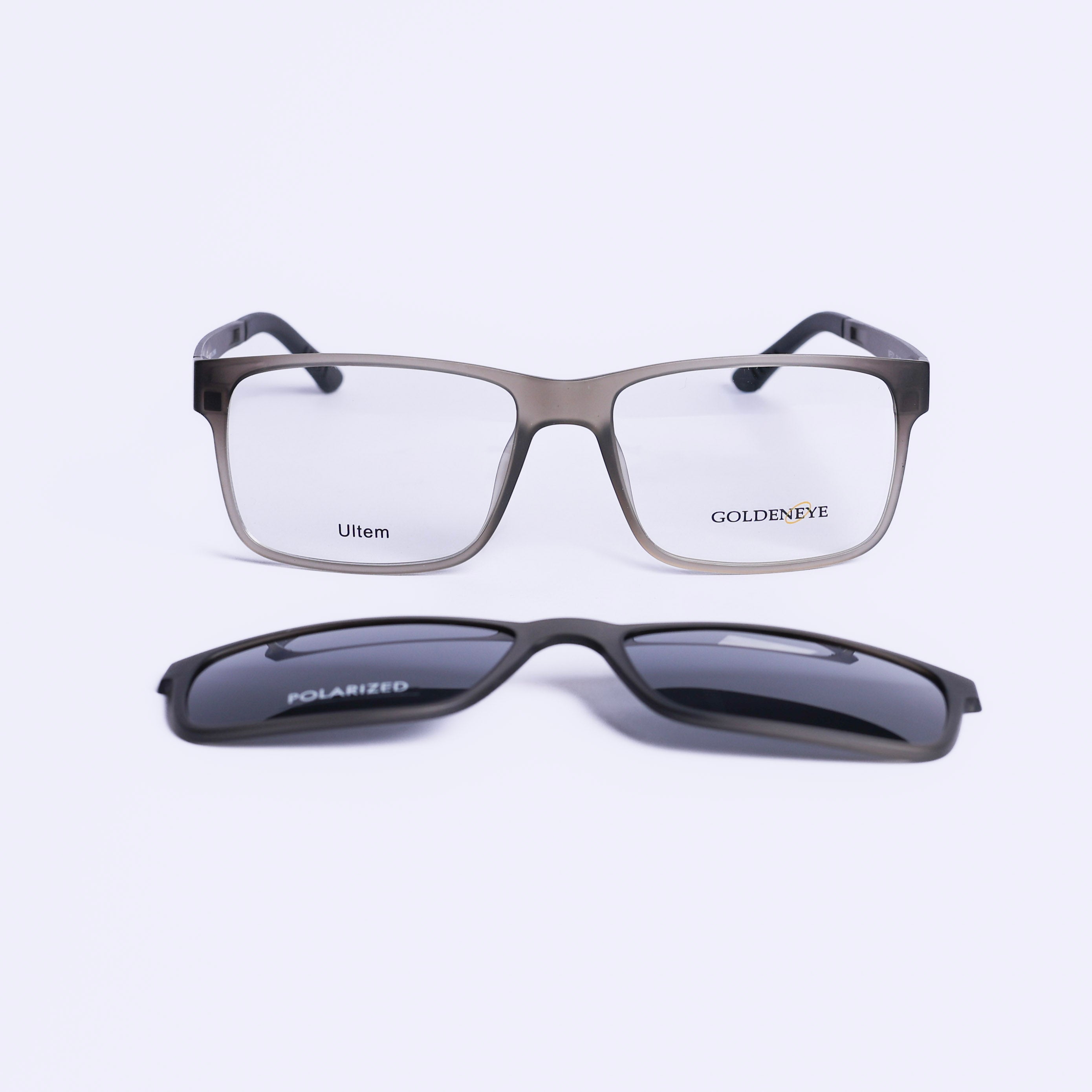 Square Gray Eyeglasses