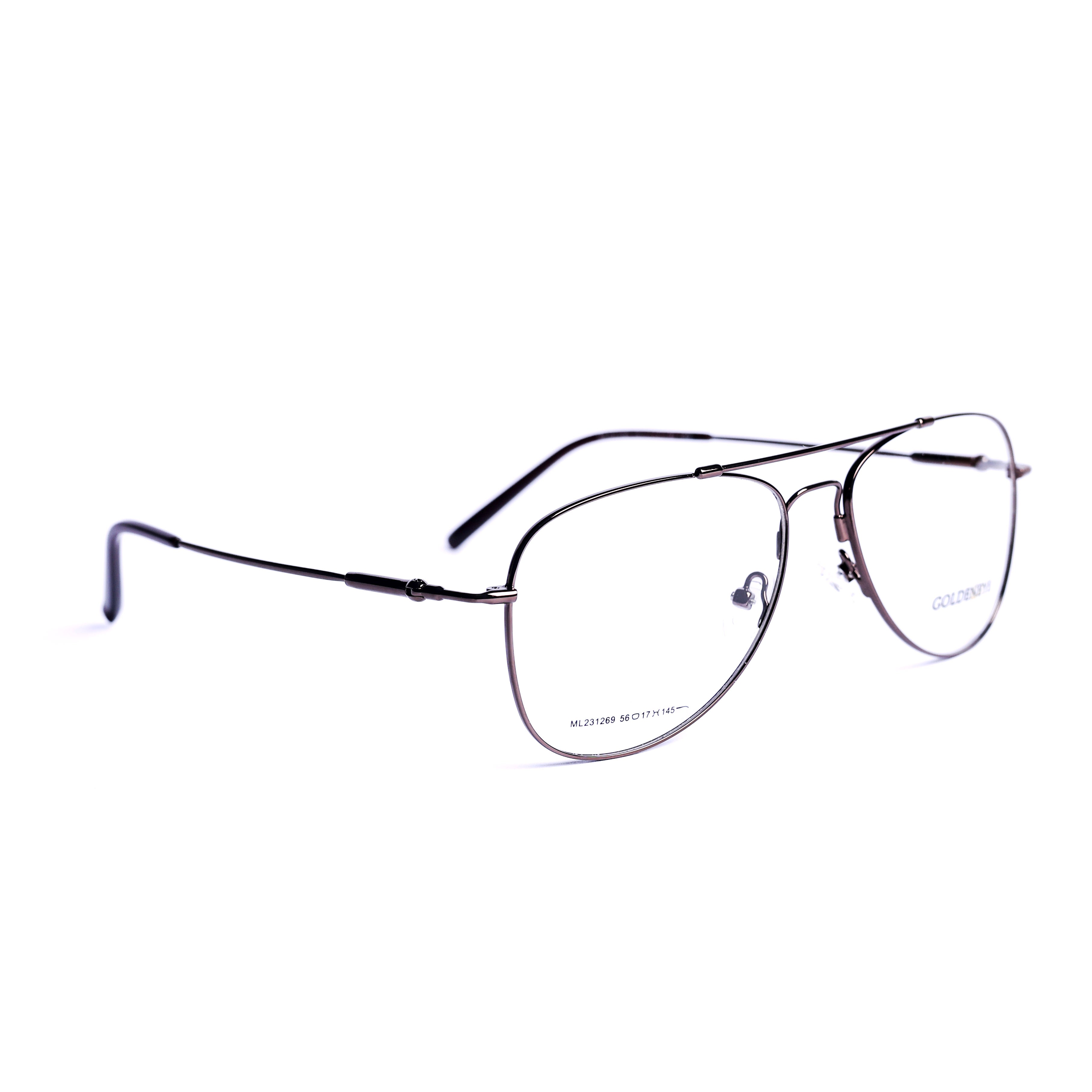Aviator Brown Eyeglasses