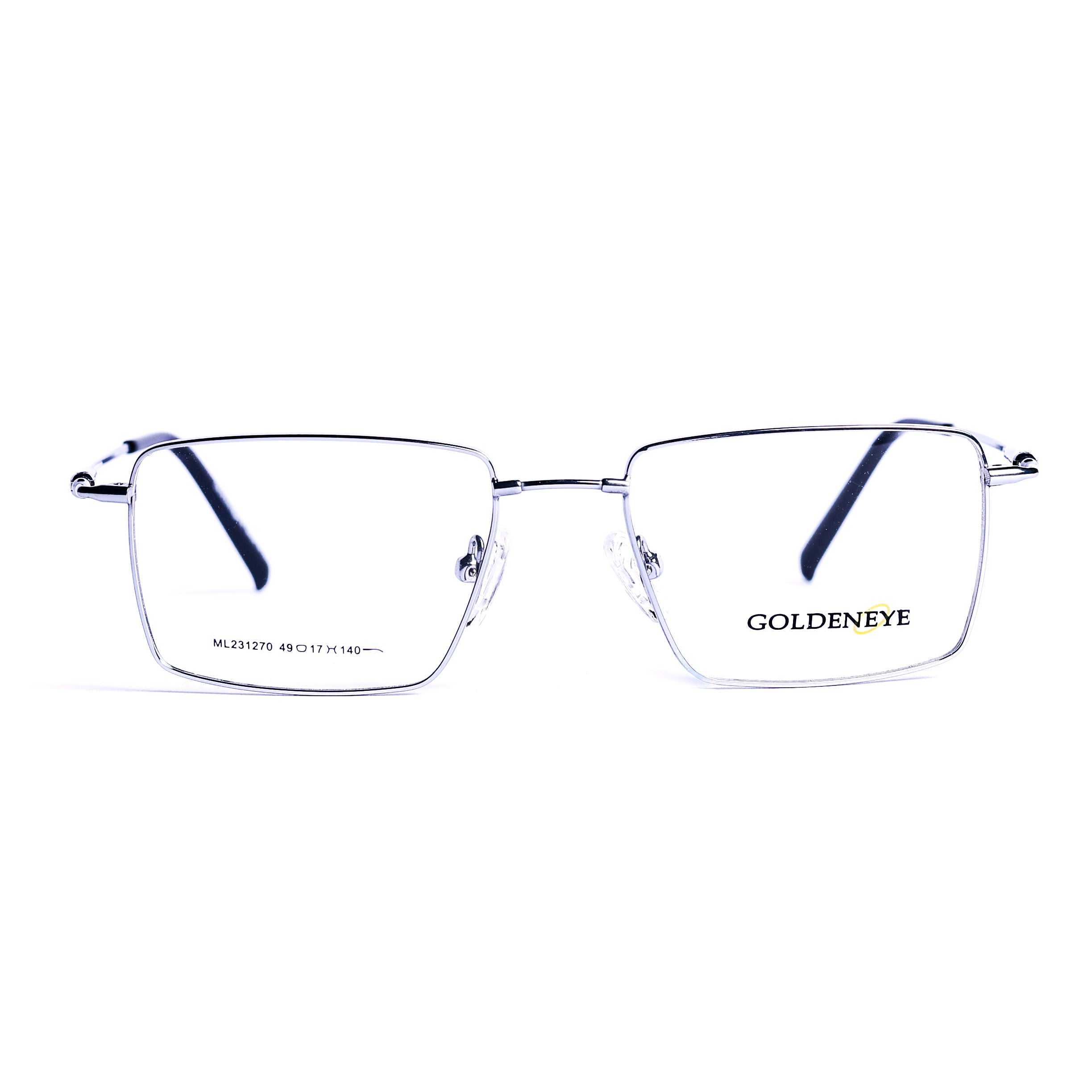 Square Silver Eyeglasses