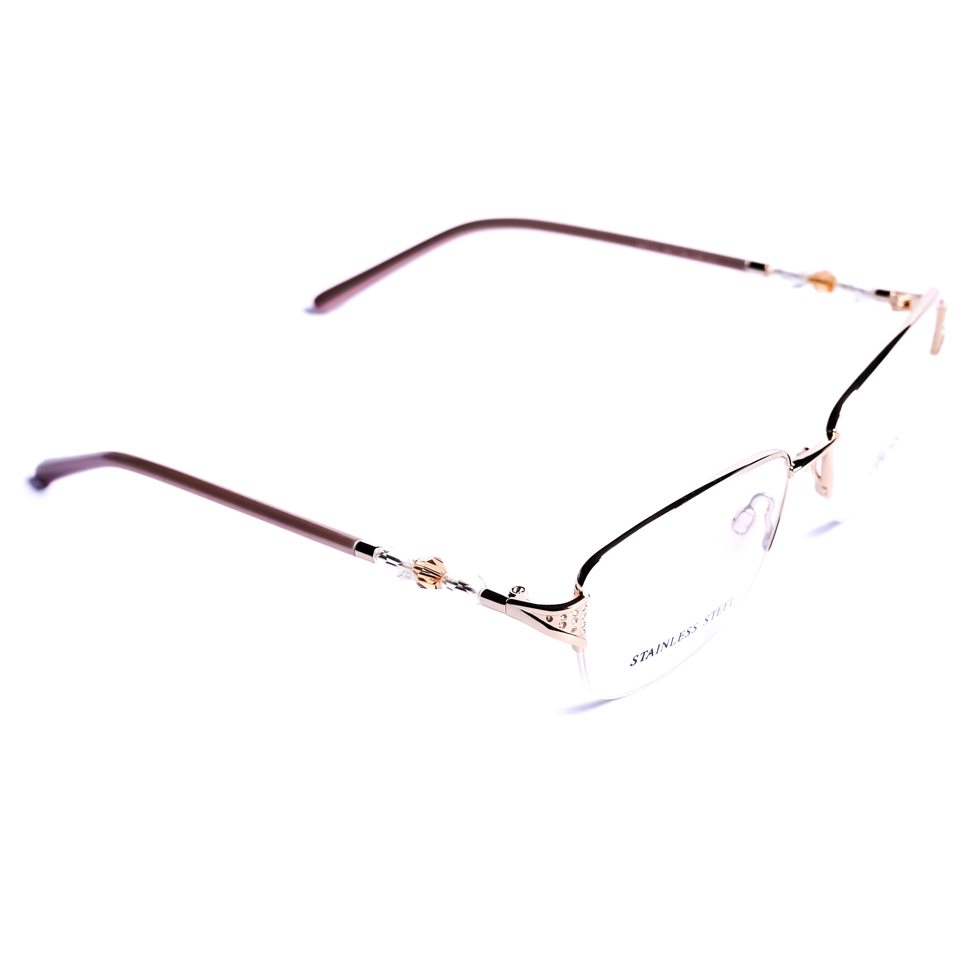 نظارات طبية مربع ذهبي