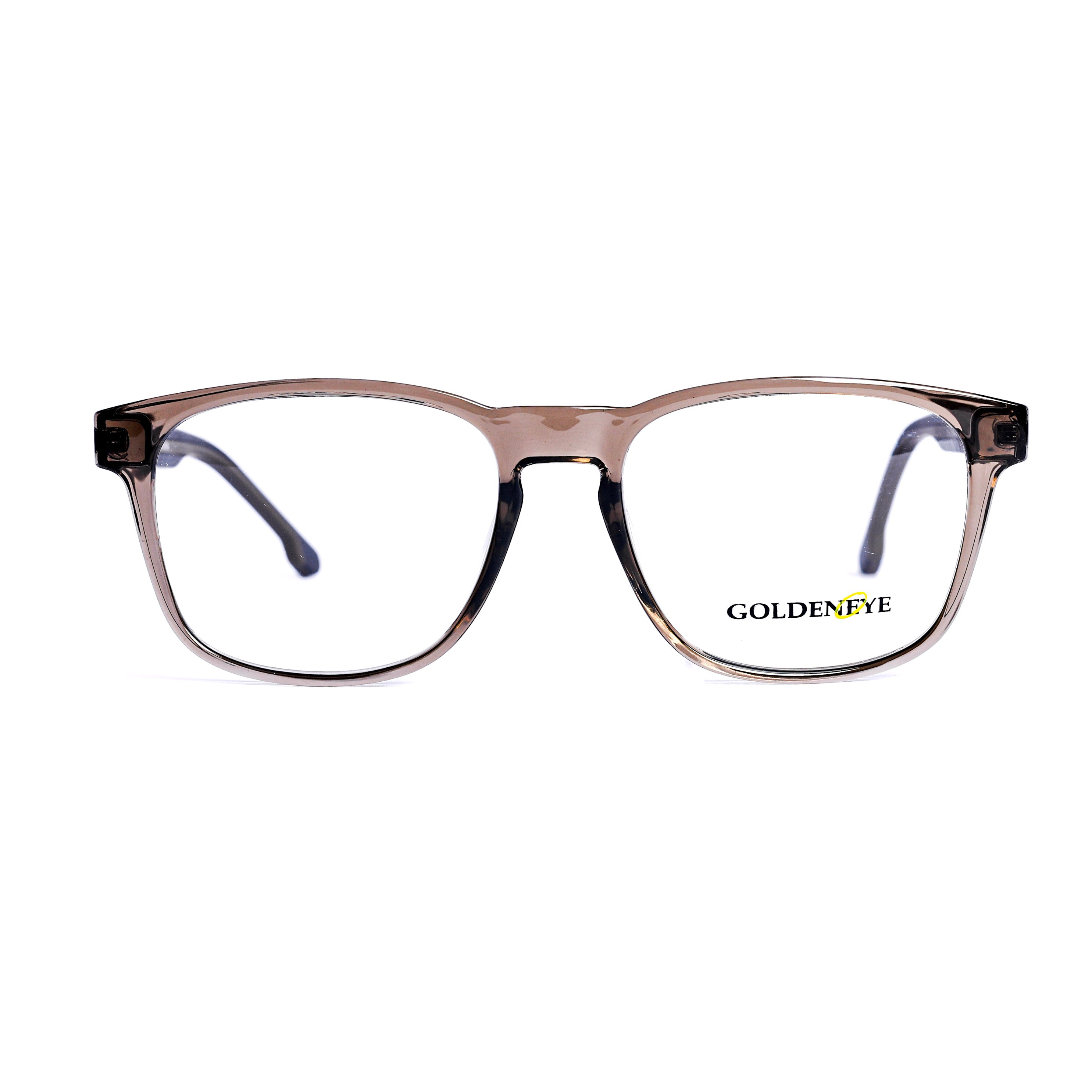 Square Light Bown Eyeglasses