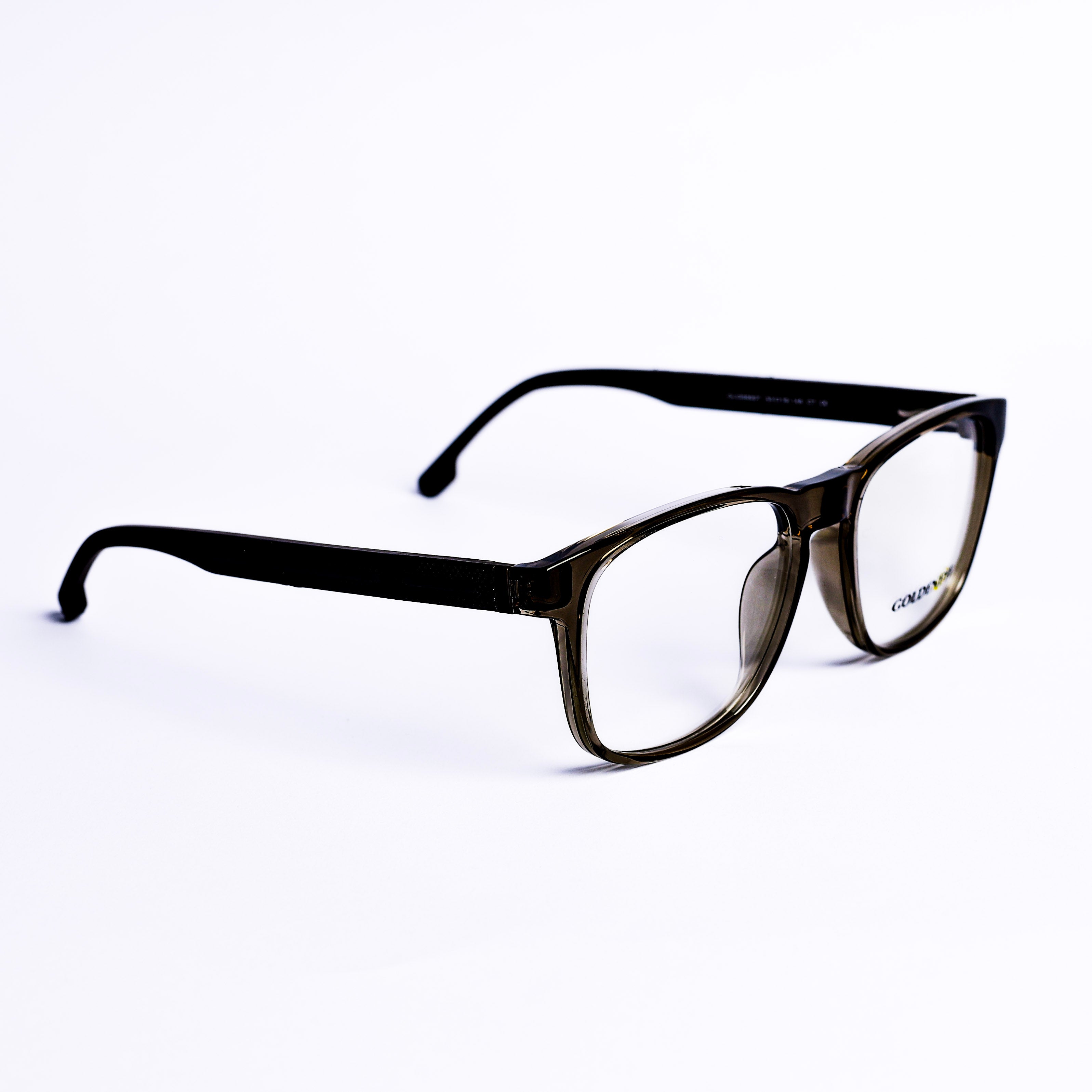 Square Light Bown Eyeglasses