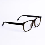 Square Light Bown Eyeglasses