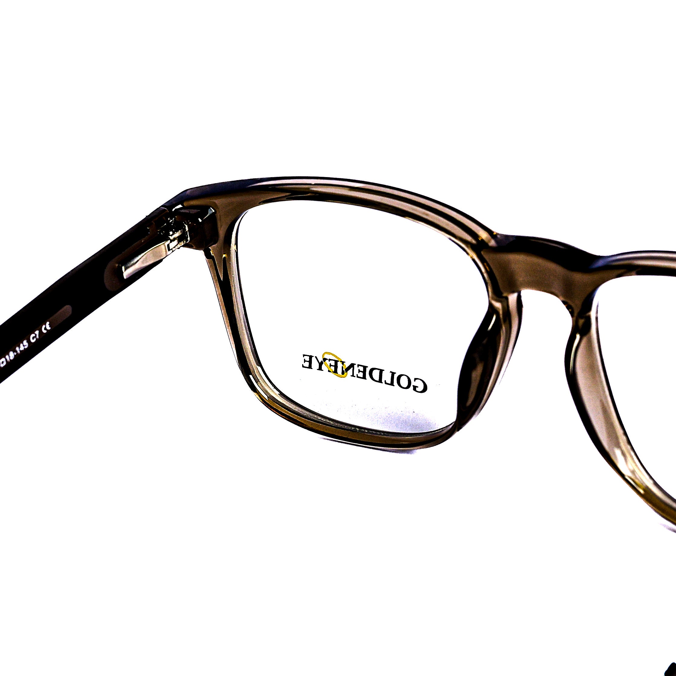 Square Light Bown Eyeglasses