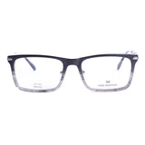 Rectangular Grey Silver Eyeglasses