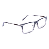 Rectangular Grey Silver Eyeglasses