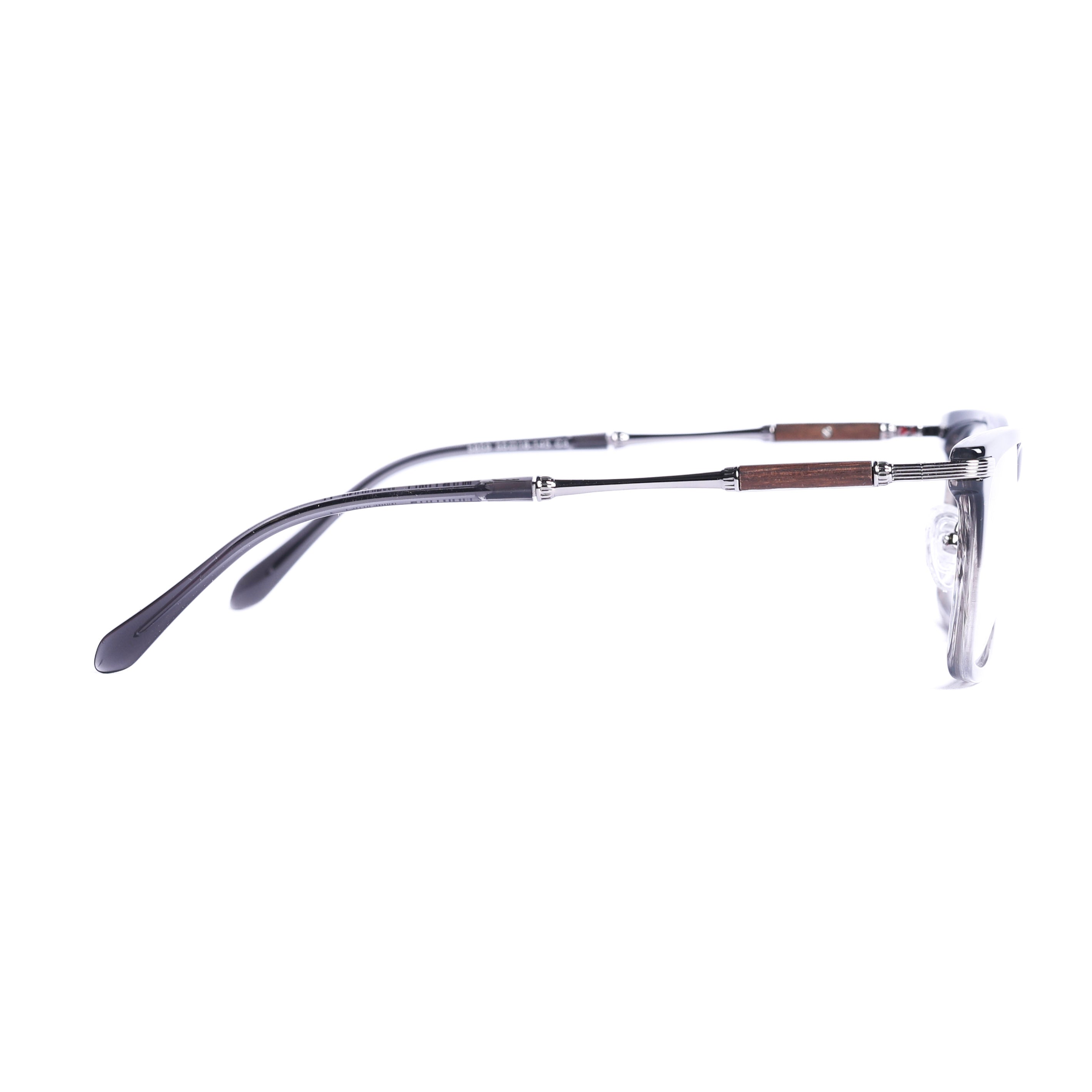 Rectangular Grey Silver Eyeglasses