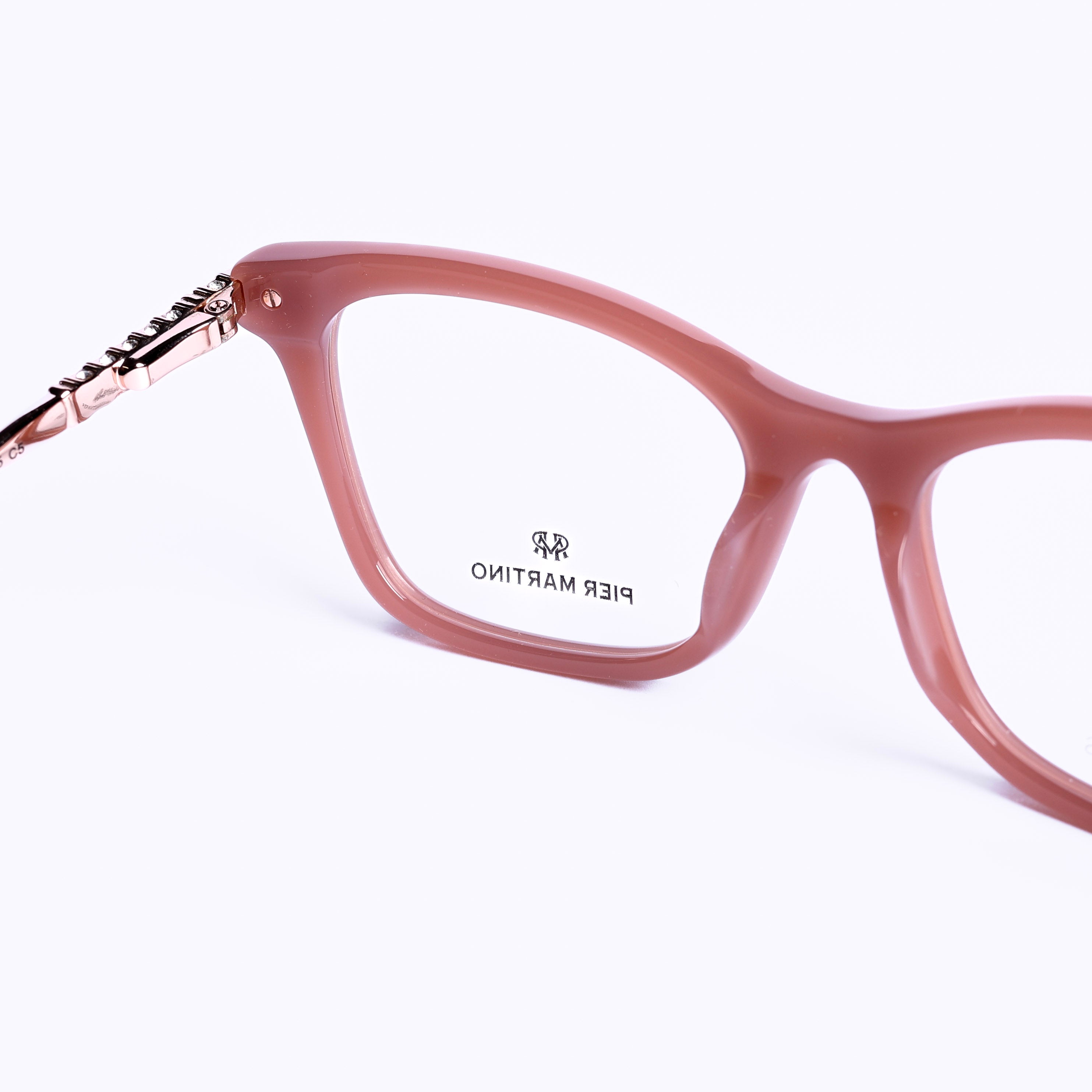 Rectangle Pink Eyeglasses