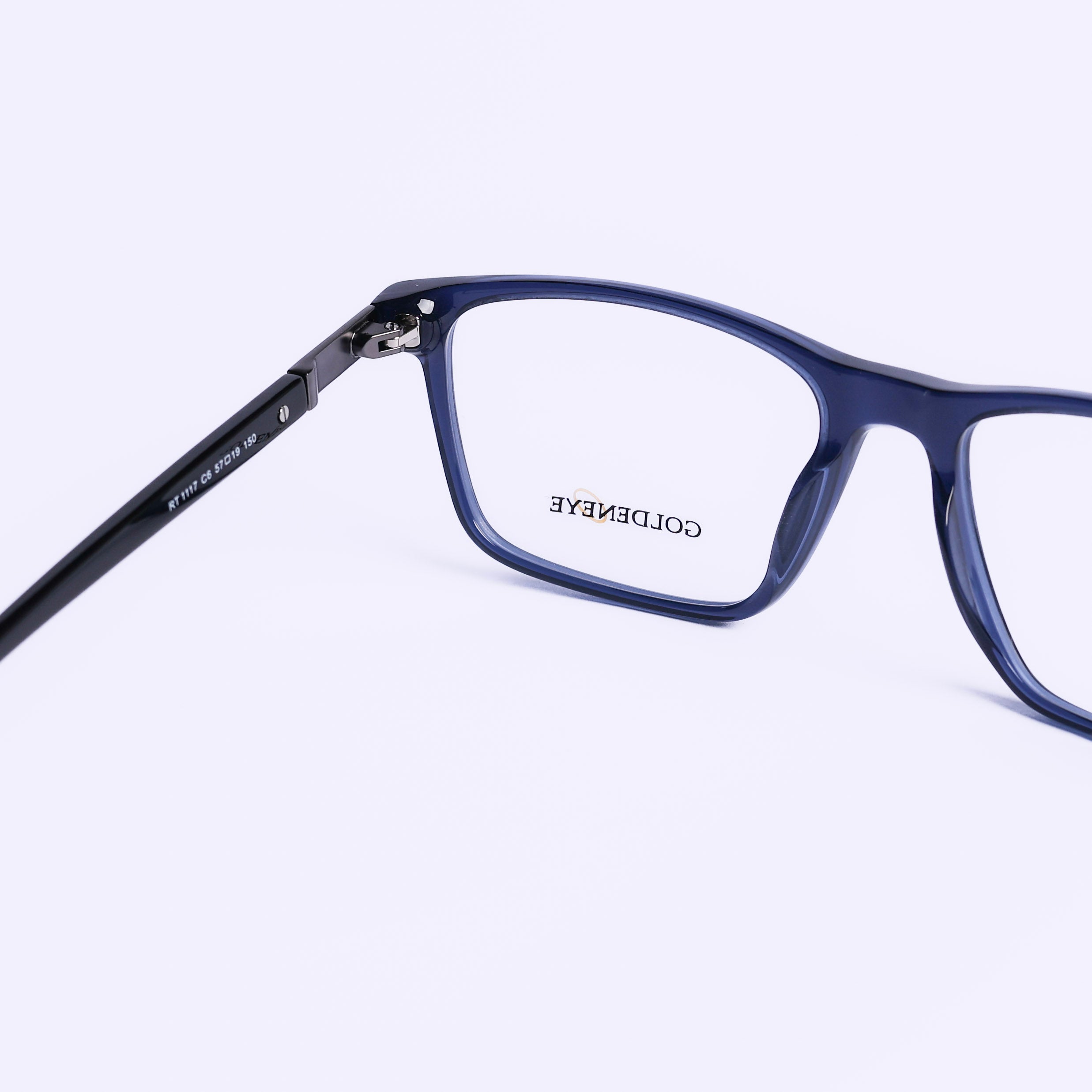Square Dark Blue Eyeglasses