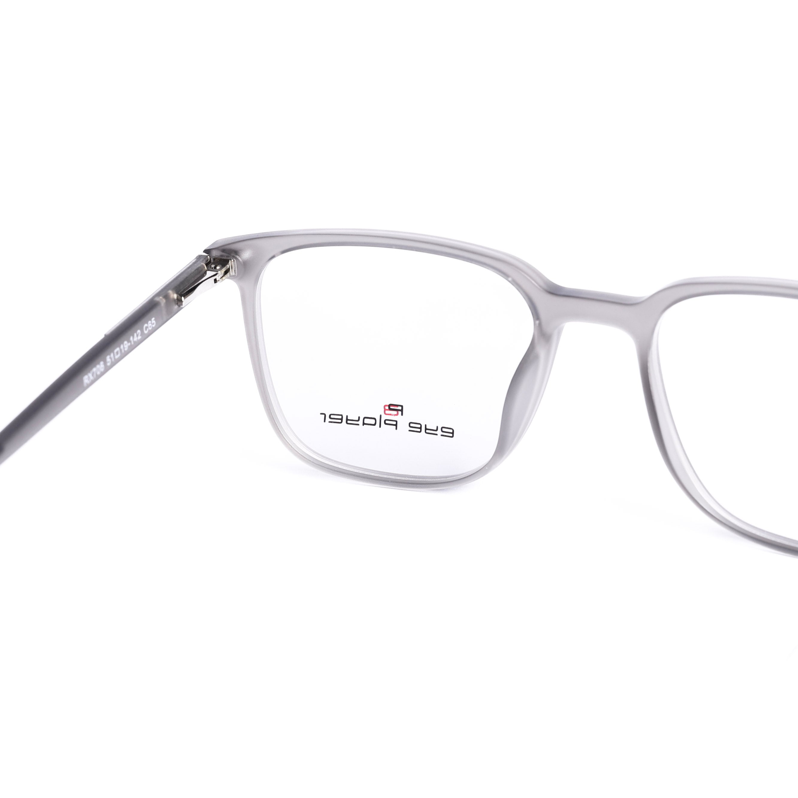 Square Gray Eyeglasses