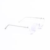 نظارات طبية أبيض دائري