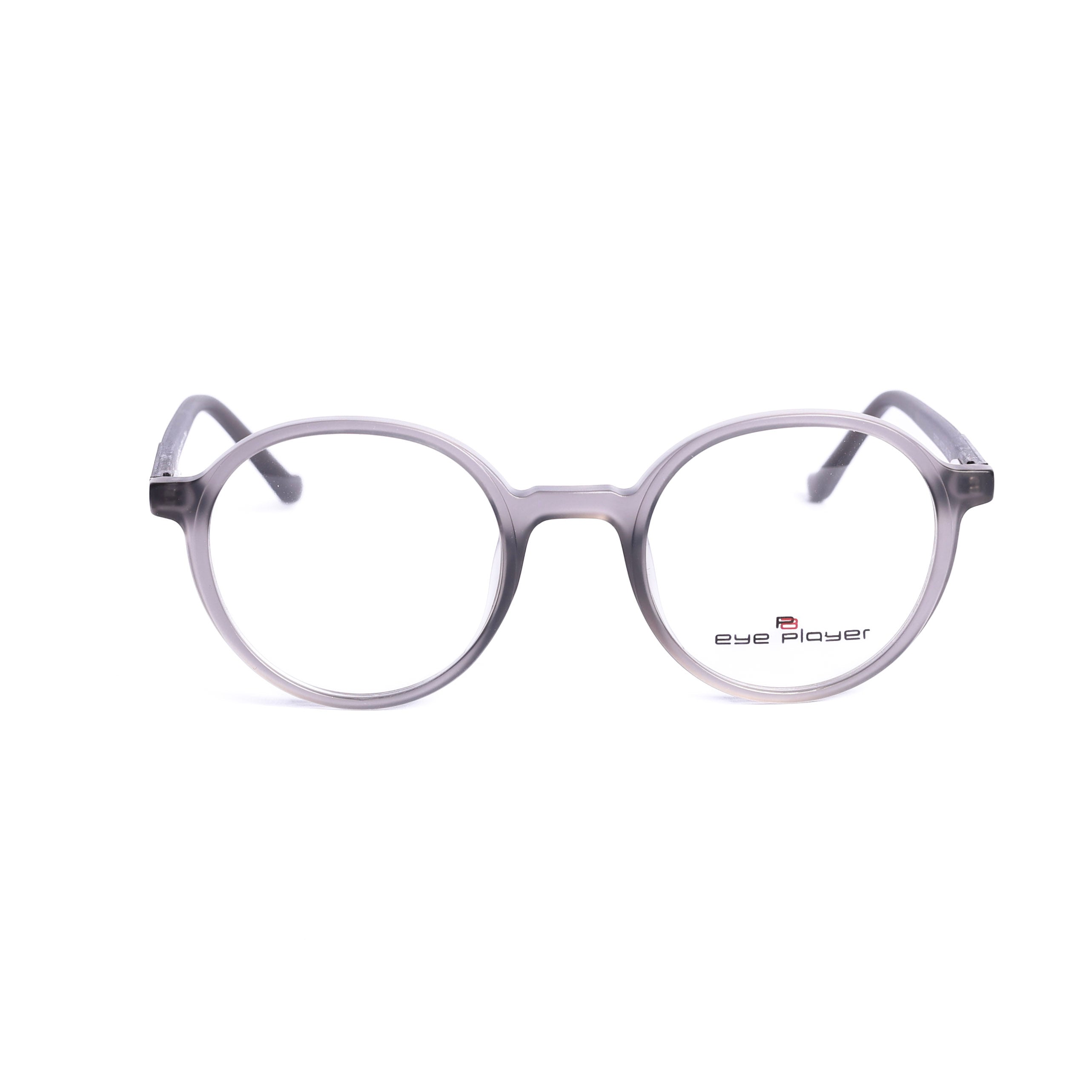 Round Gray Eyeglasses