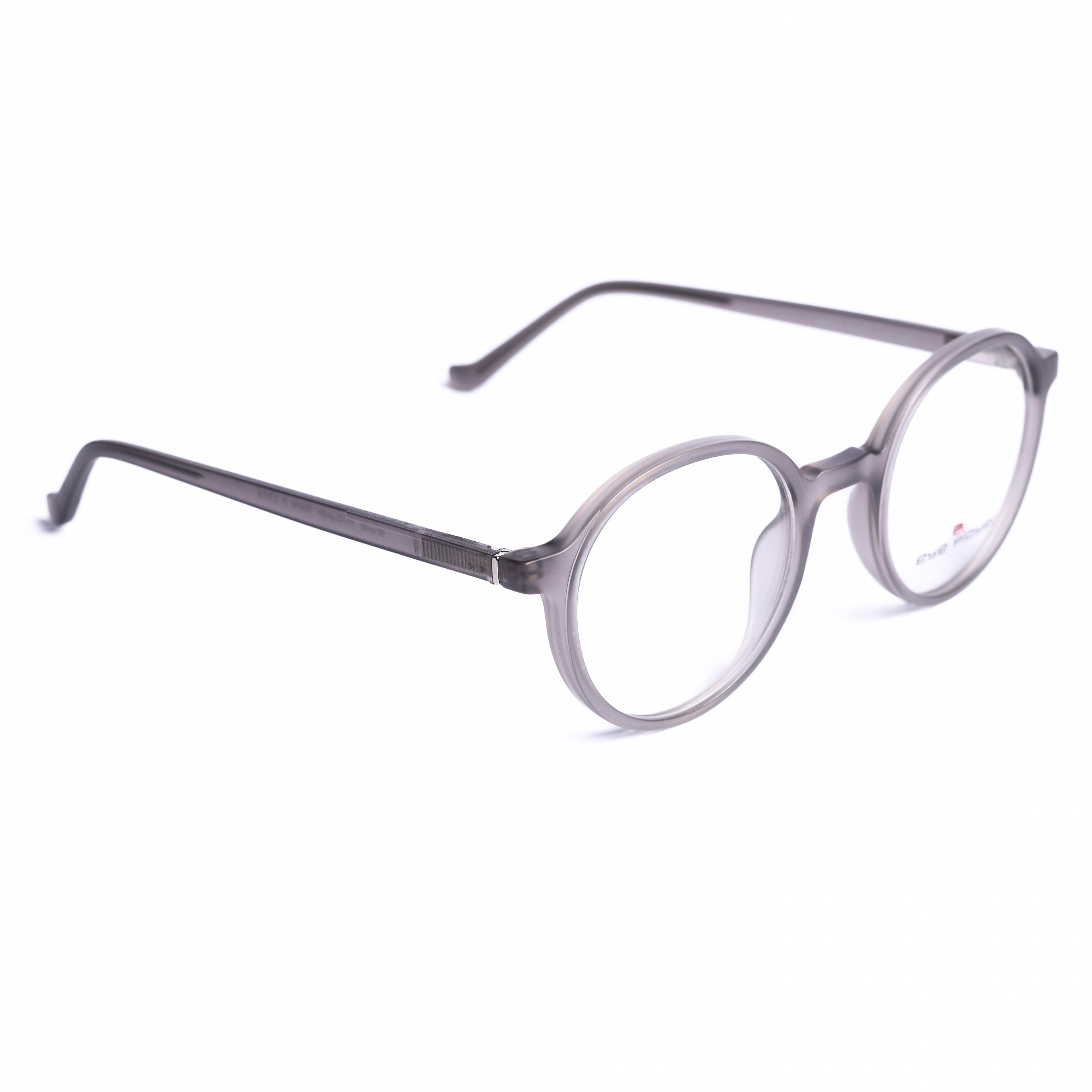 Round Gray Eyeglasses