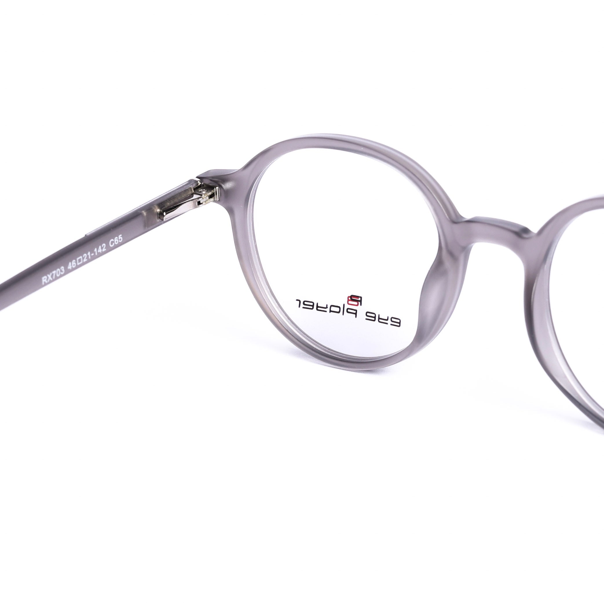 Round Gray Eyeglasses