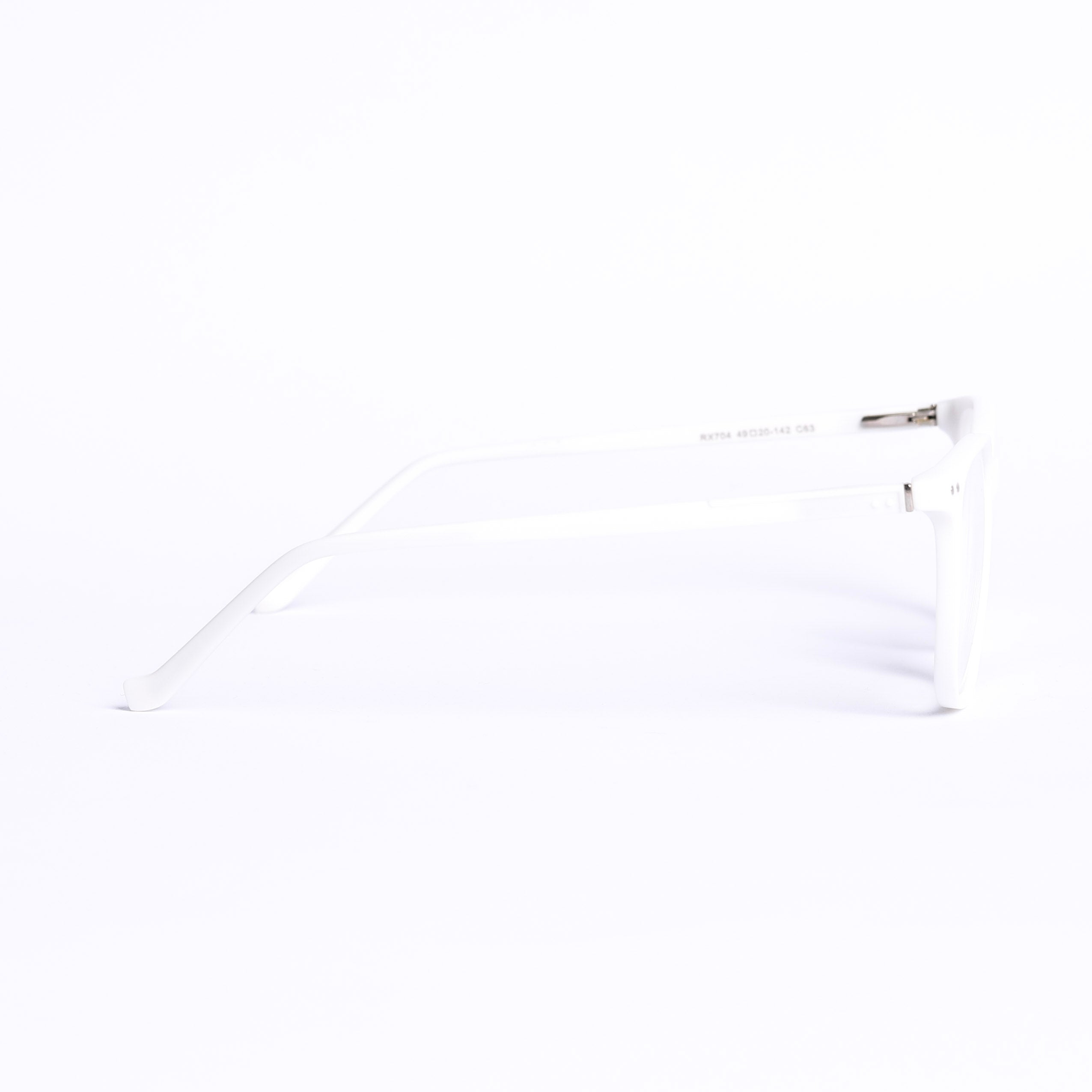 Square White Eyeglasses