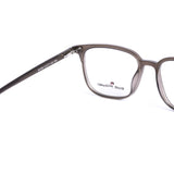 Square Metalic Gray Eyeglasses