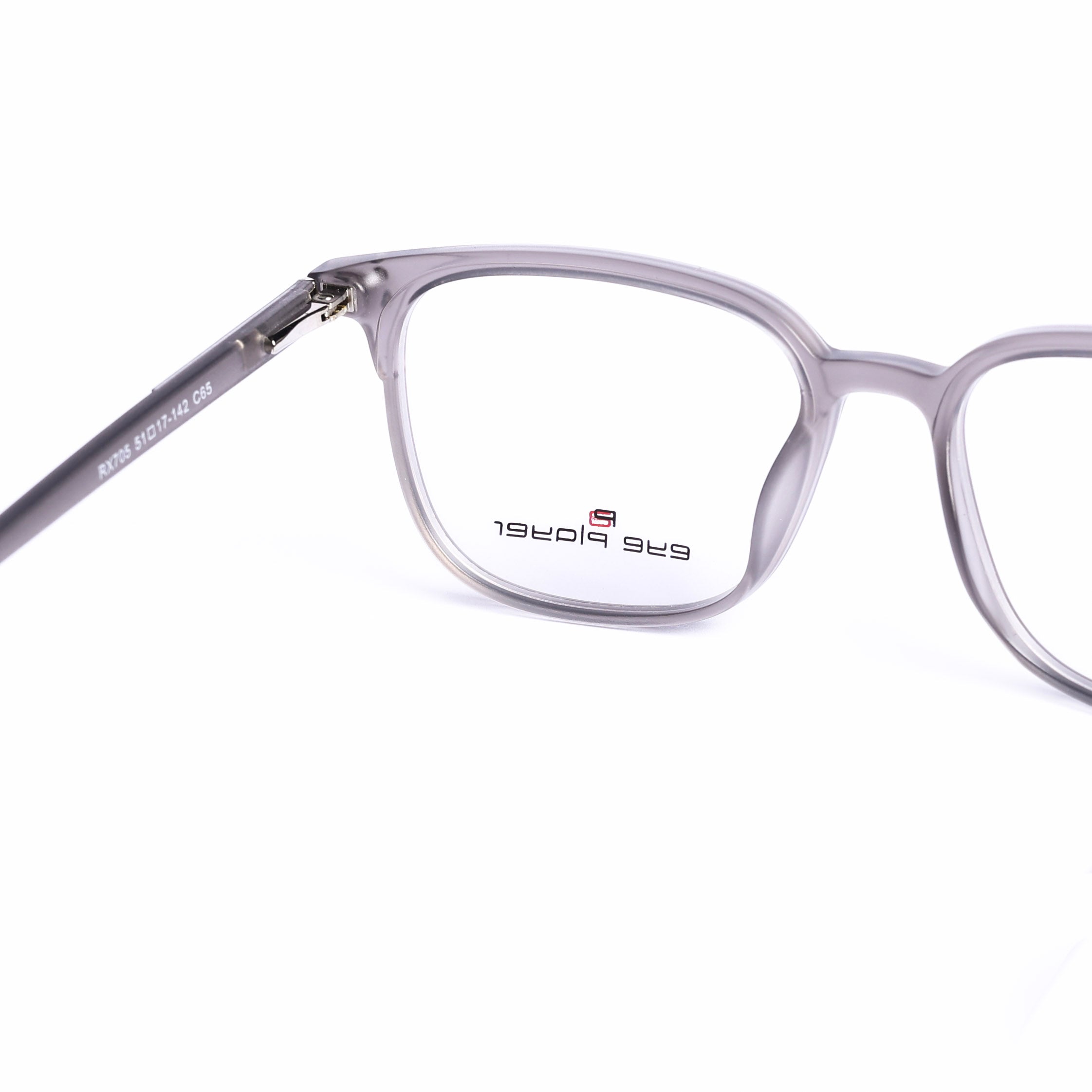 Square Gray Eyeglasses