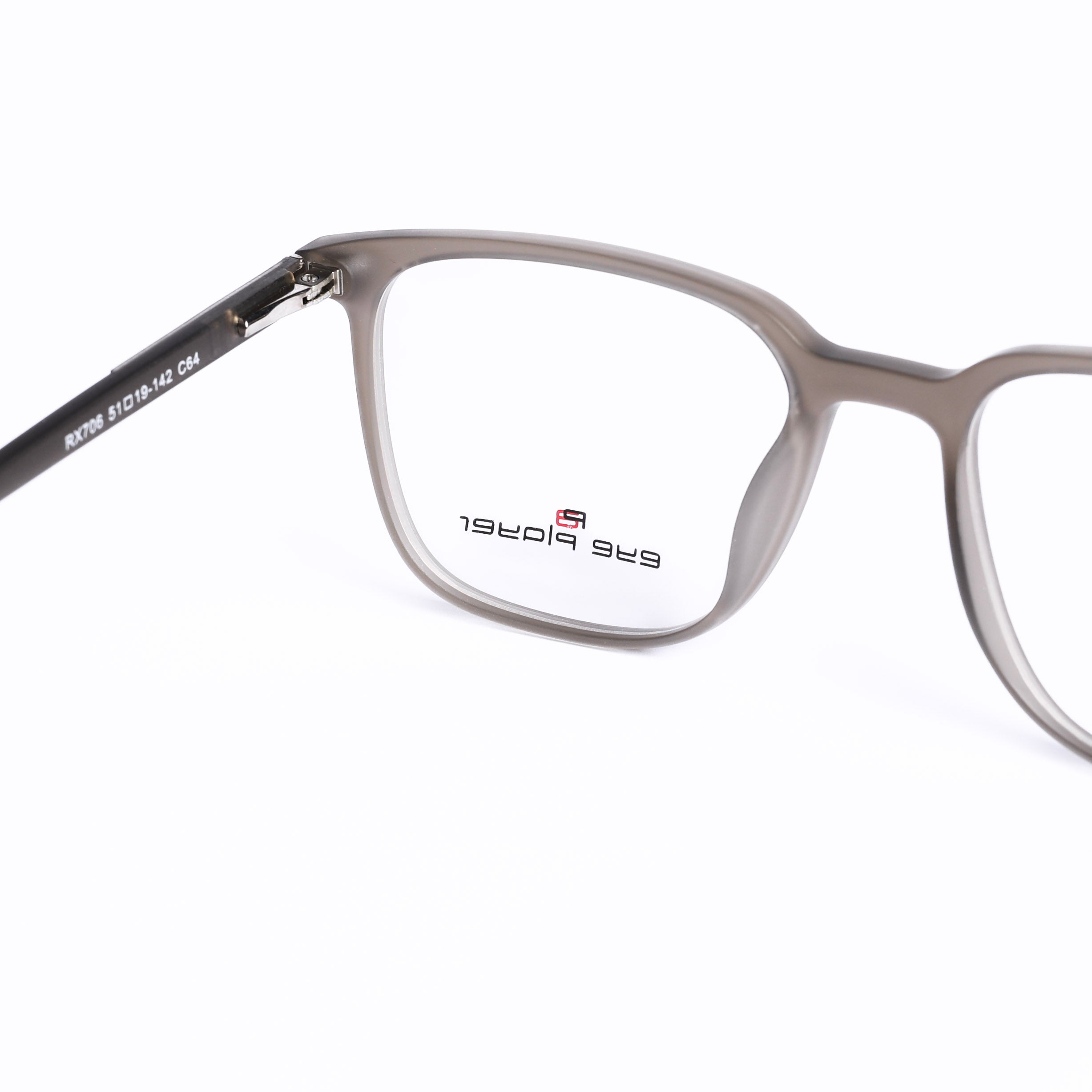 Square Dark Gray Eyeglasses