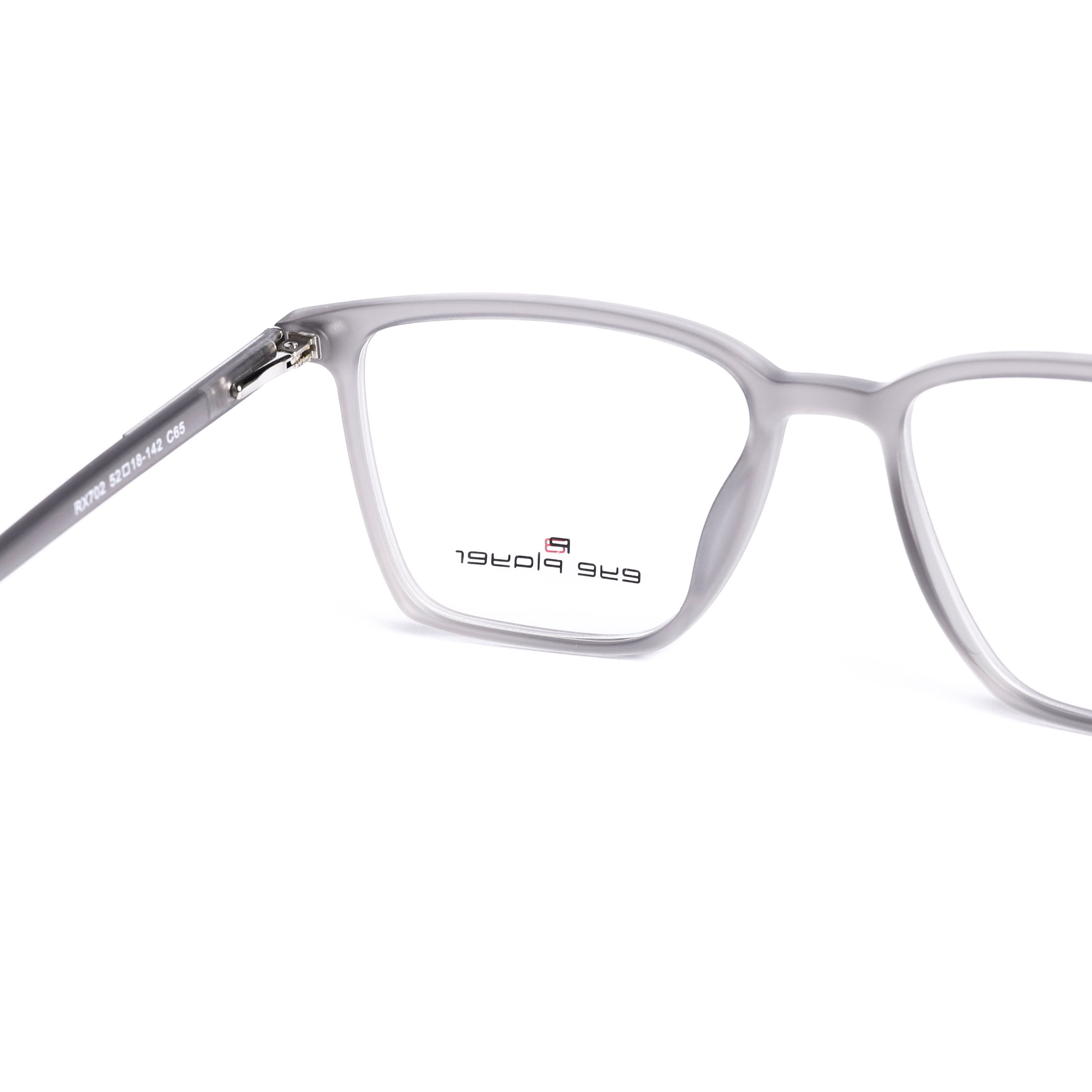 Square Gray Eyeglasses
