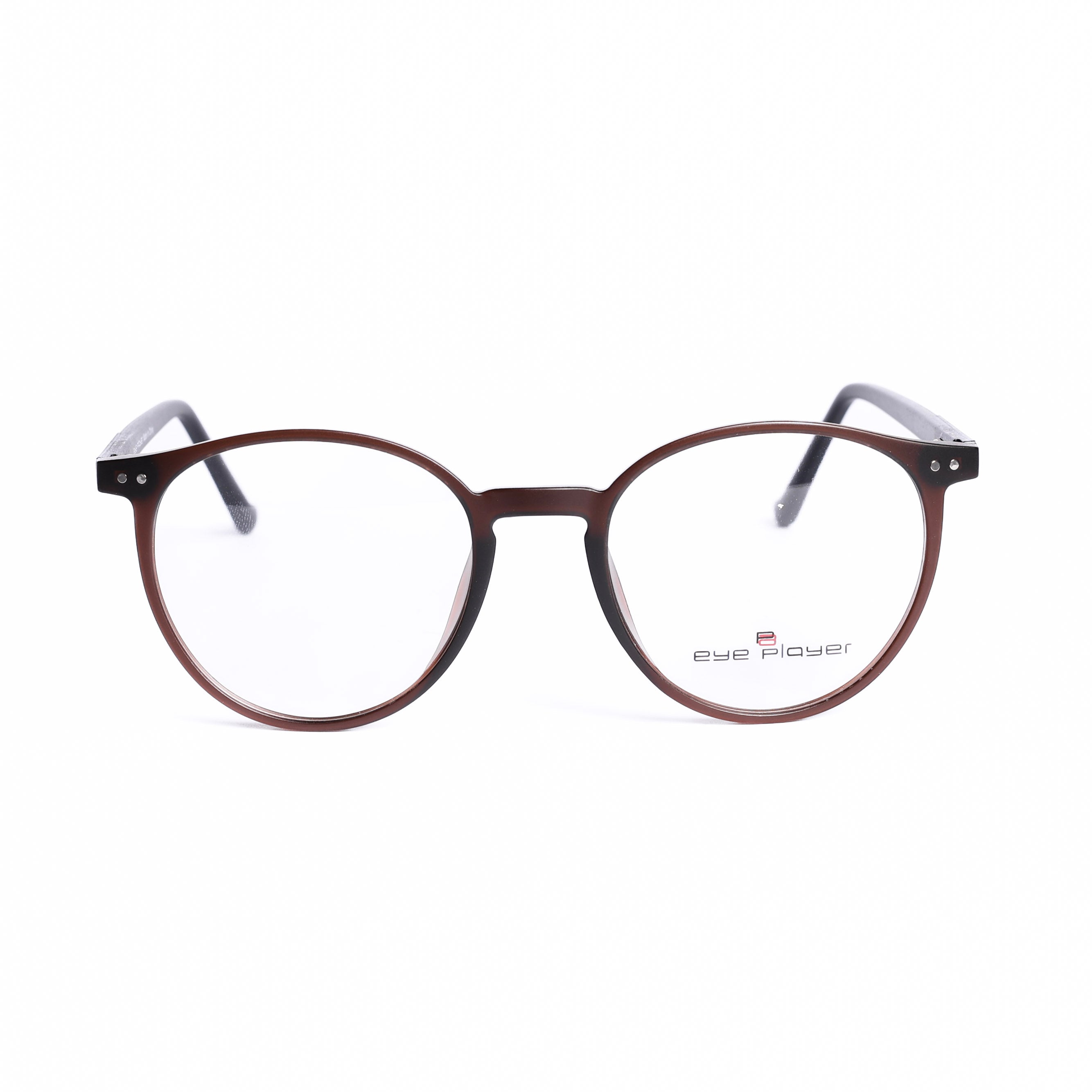 Round Brown Eyeglasses