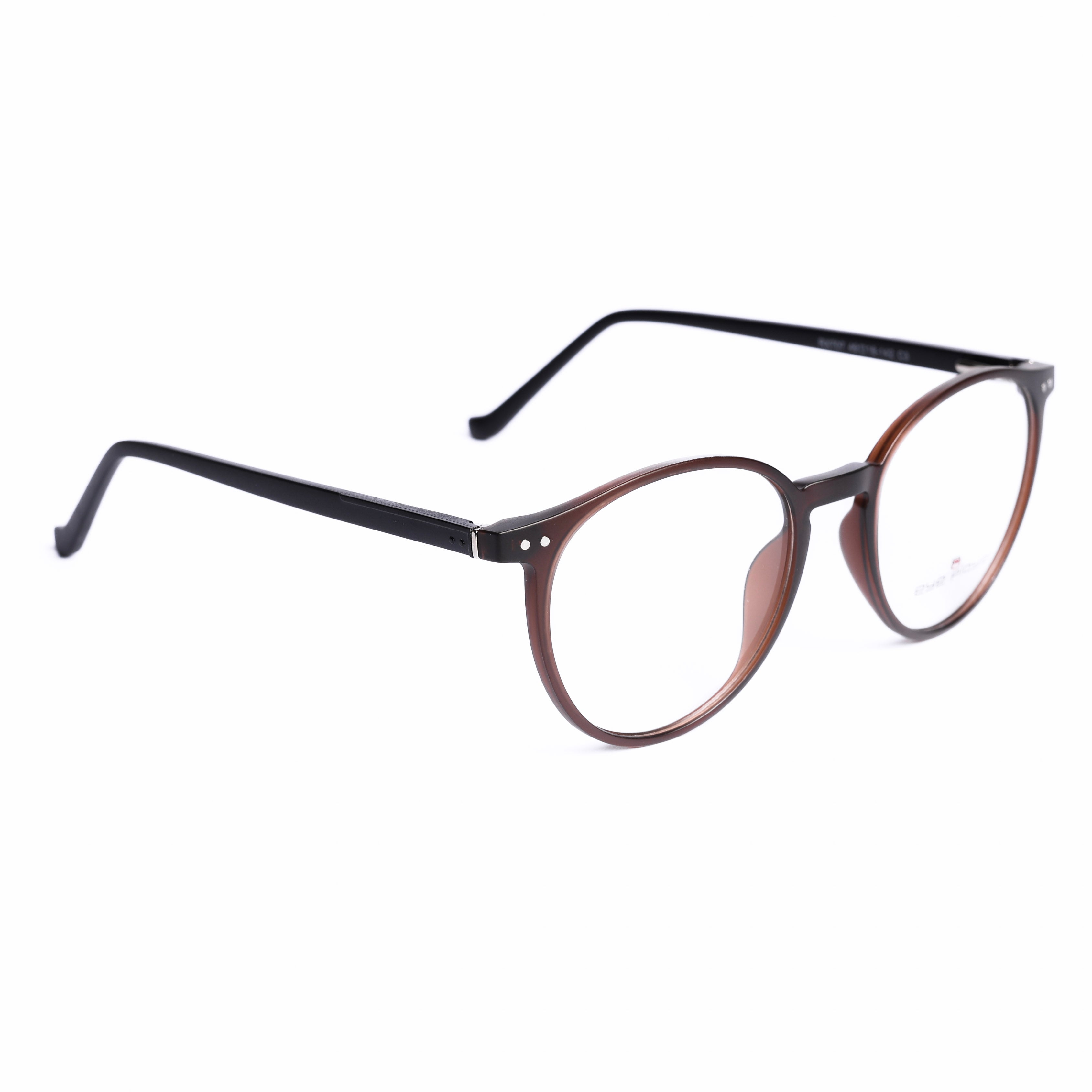 Round Brown Eyeglasses