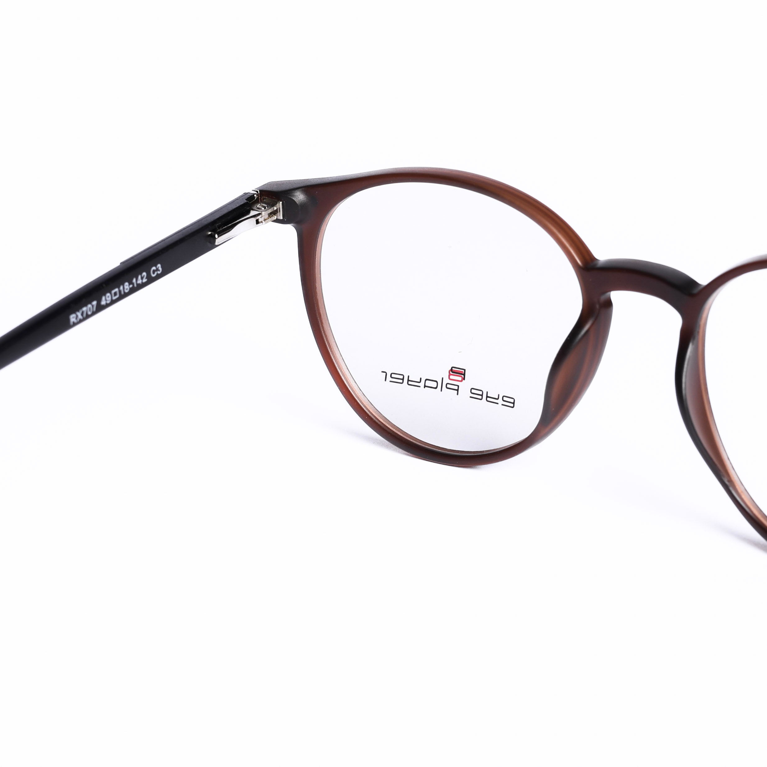 Round Brown Eyeglasses