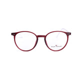 Round Maroon Eyeglasses
