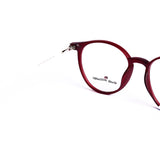 Round Maroon Eyeglasses