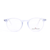 Round Light Blue Eyeglasses