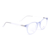 Round Light Blue Eyeglasses
