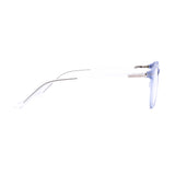 Round Light Blue Eyeglasses