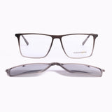 Square Gray Eyeglasses