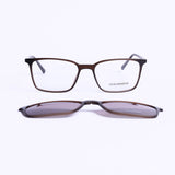 Square Brown Eyeglasses