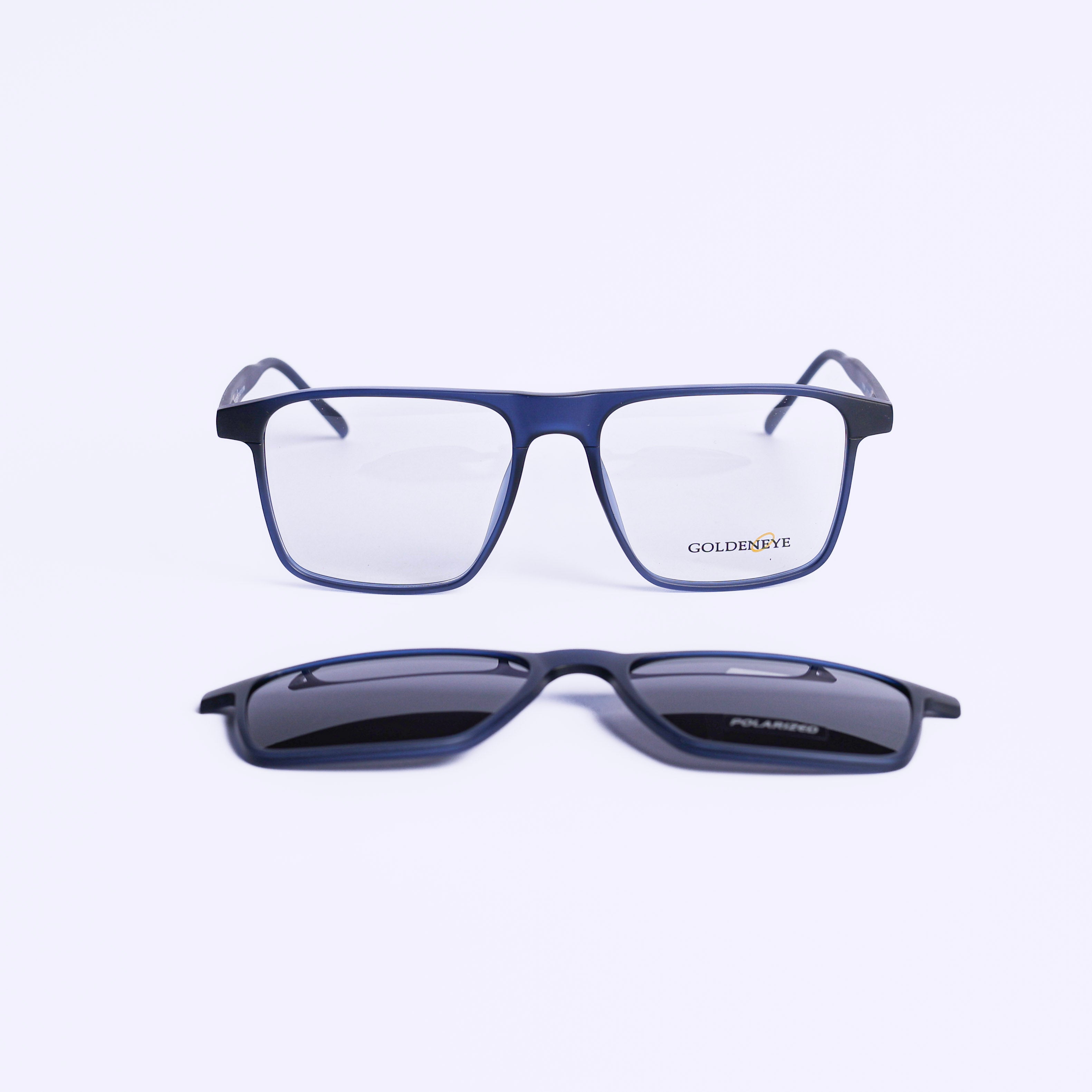 Square Dark Blue Eyeglasses