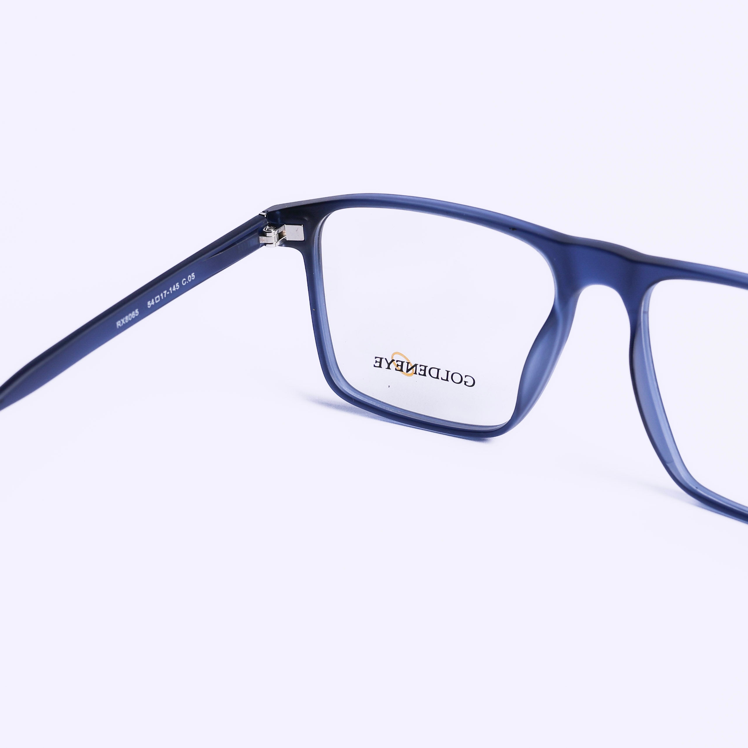 Square Dark Blue Eyeglasses