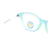 Kids Cat Eye Green Eyeglasses