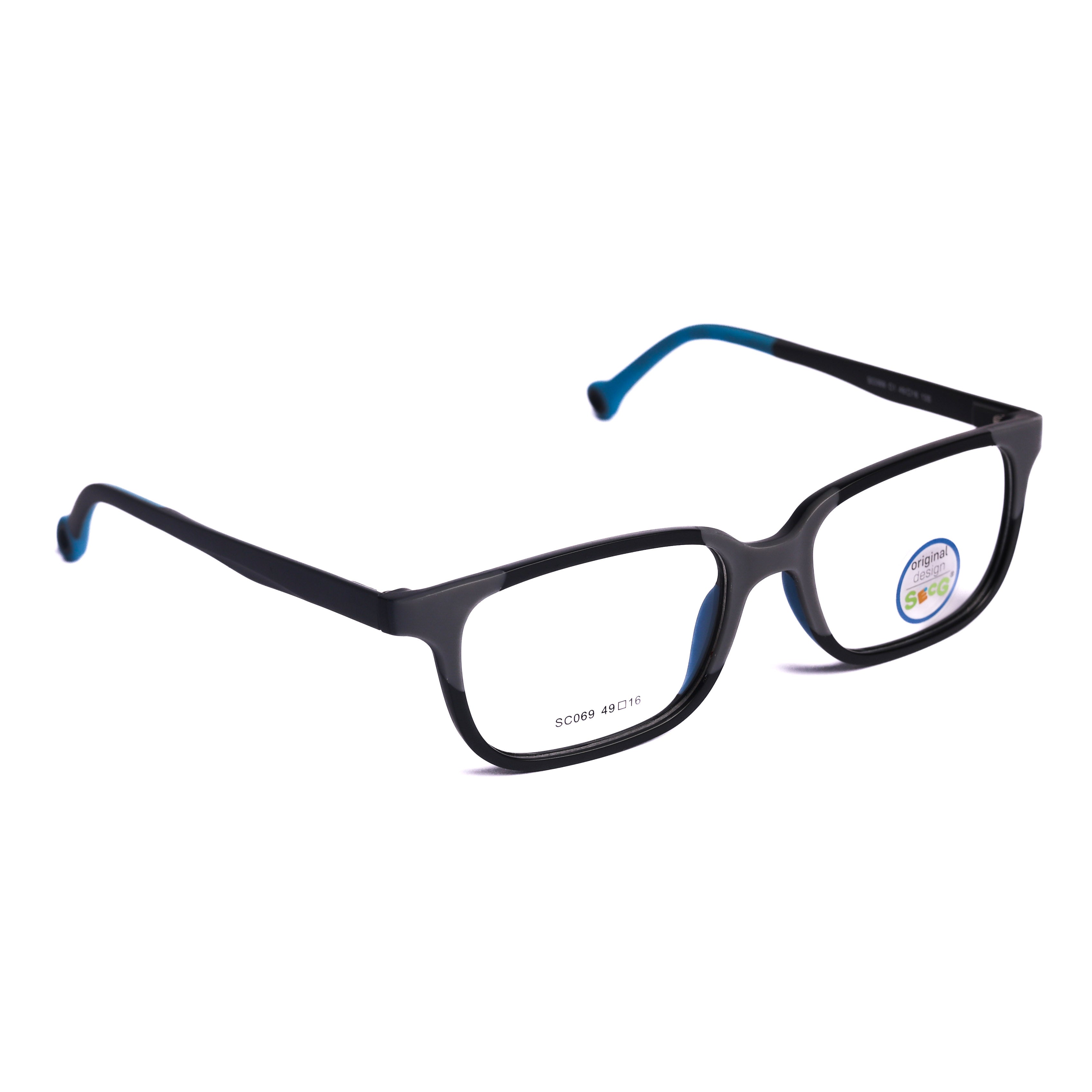 Kids Square Gray Eyeglasses