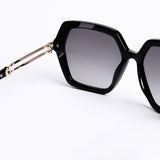 نظارات شمسية سداسي  أسود