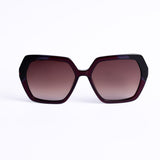 Hexagon Brown Sunglasses