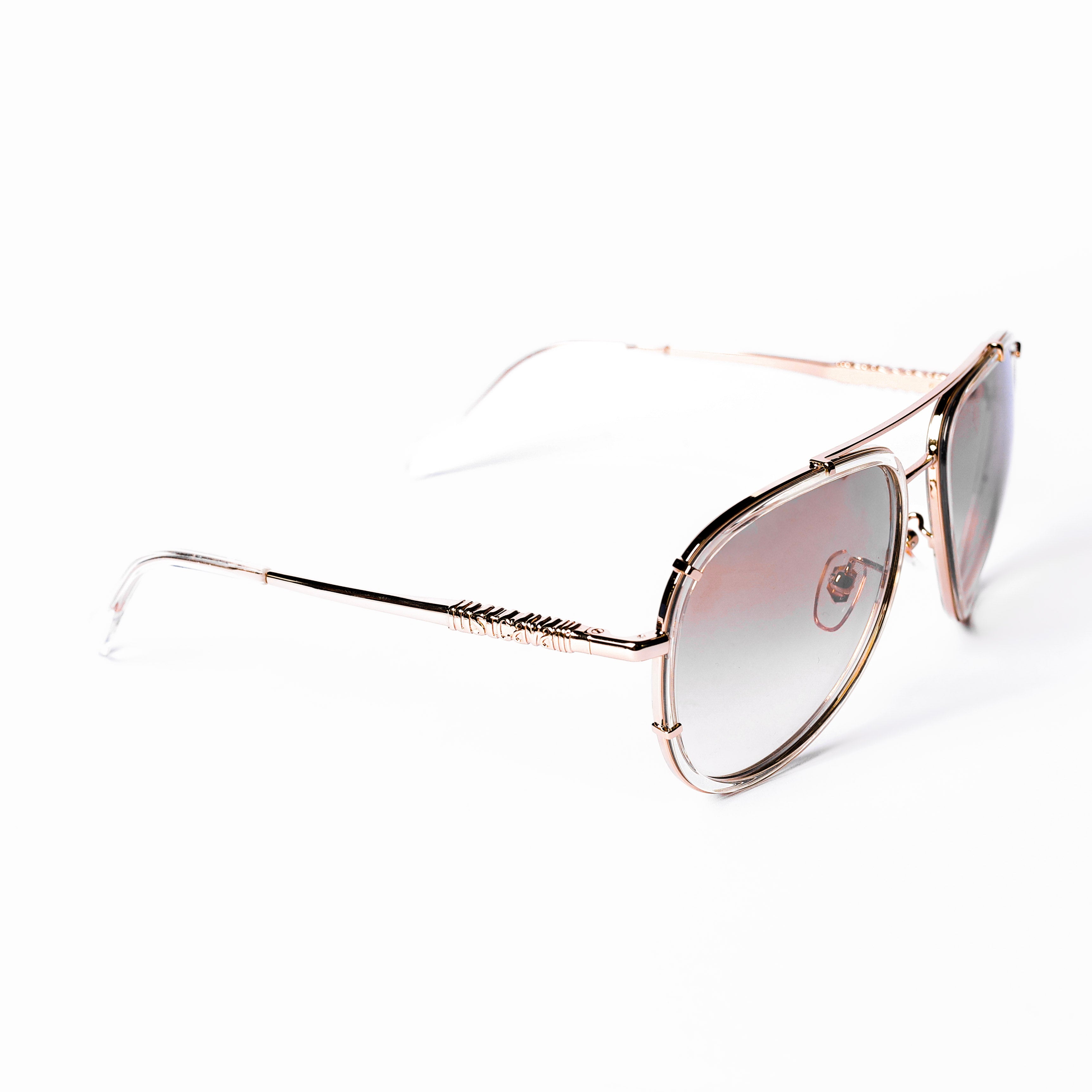 Gold Glossy Sunglasses