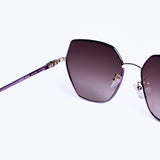 Irregular purple Sunglasses