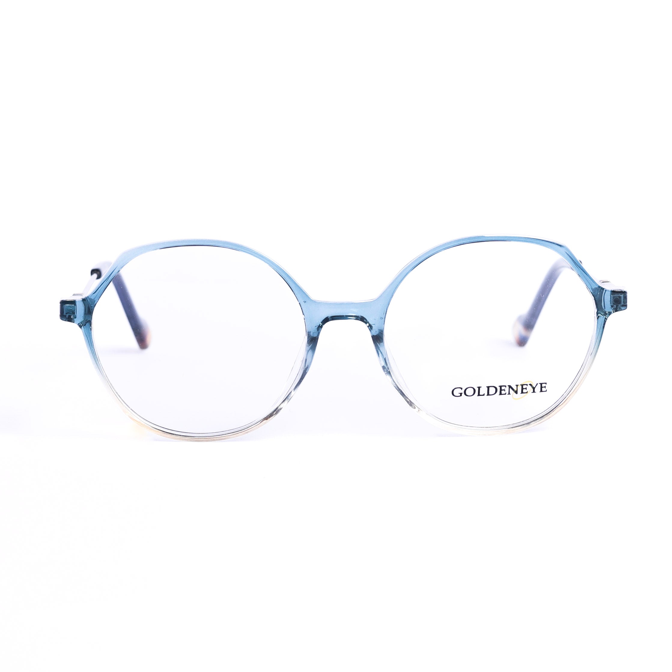 Round Light Blue Eyeglasses